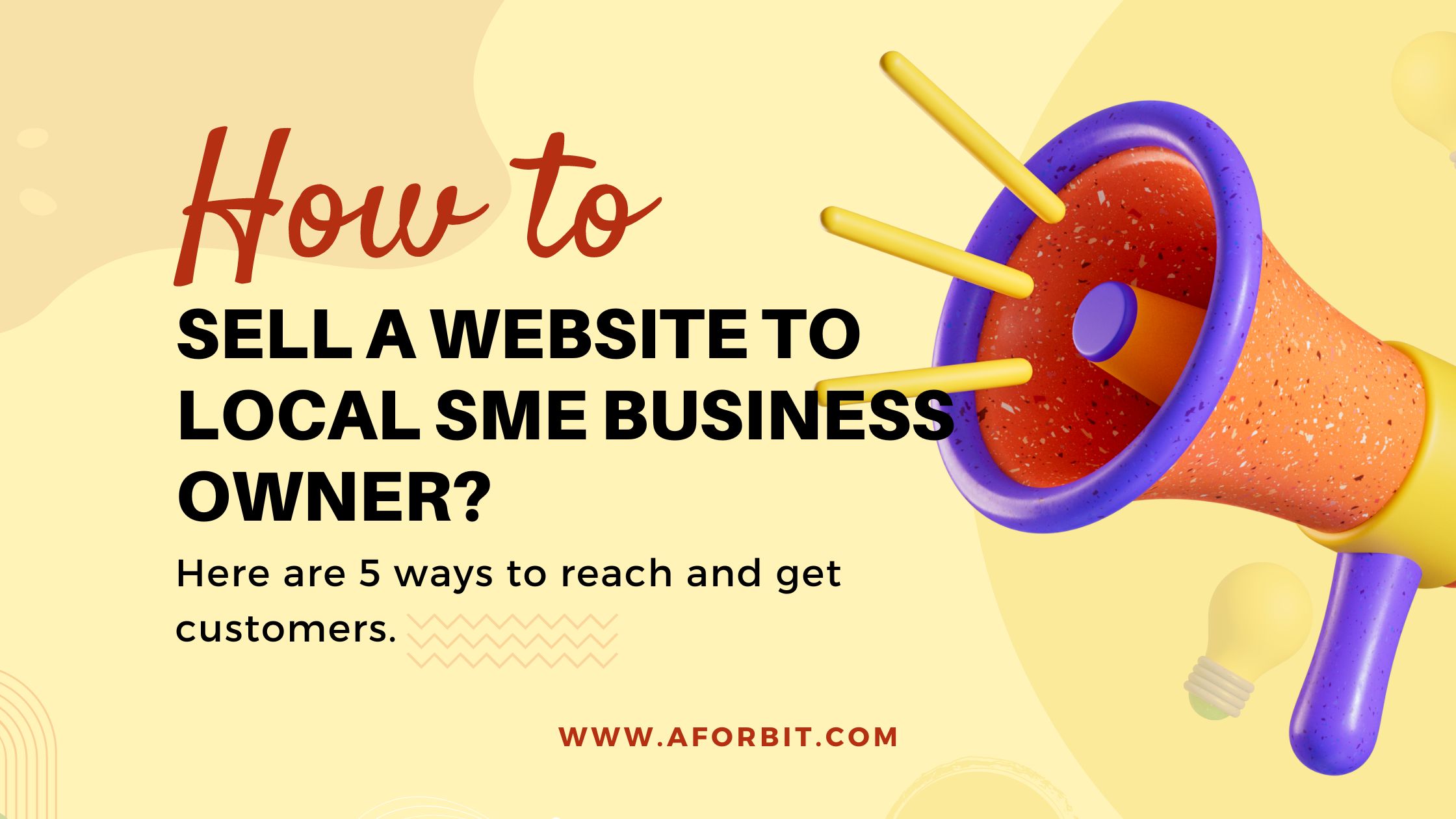 How to sell a website to local SME business owners?