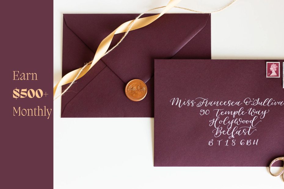 envelope writing side hustle